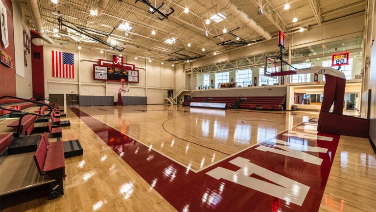 Adaptive athletic court at the University of Alabama