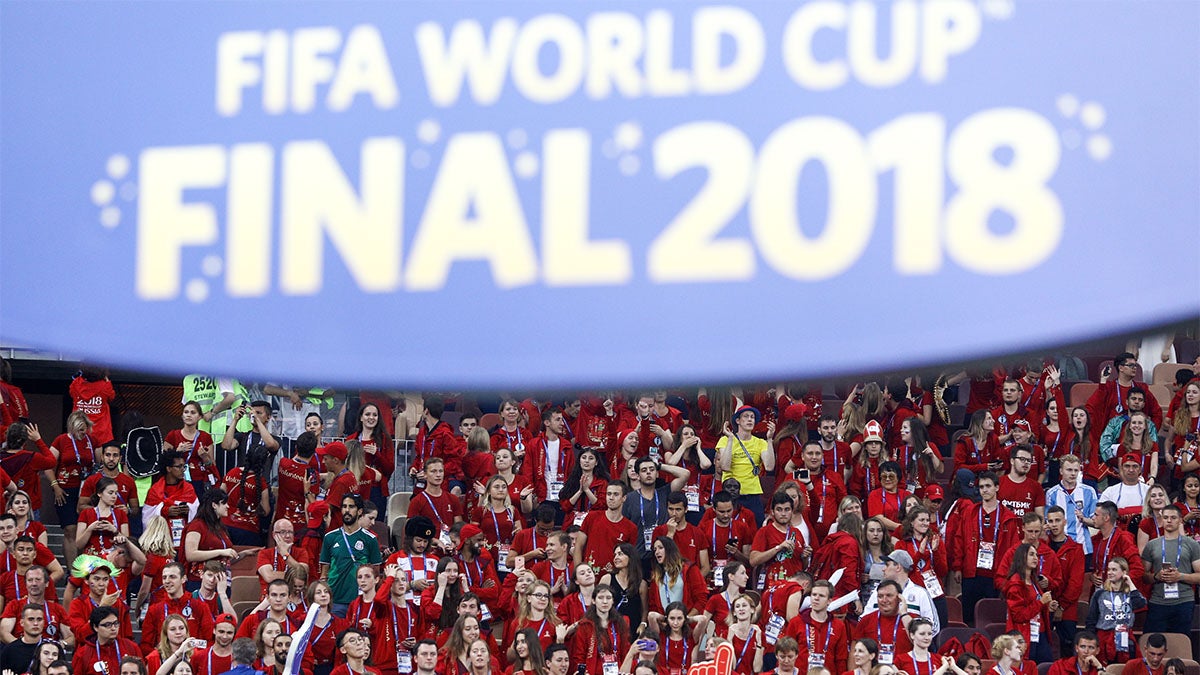 Russia 2018 volunteers at the FIFA 2018 World Cup