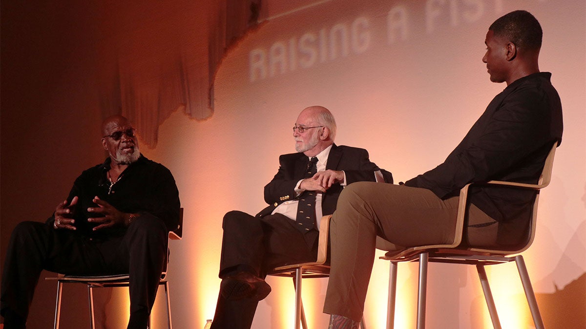 Harry Edwards, Paul Hoffman, and Scott Brooks discuss the athlete protests at the 1968 Mexico City Summer Olympic Games