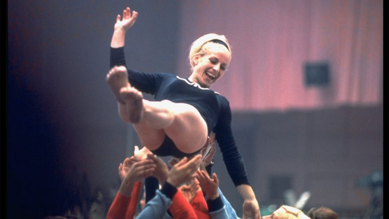 Czech gymnast Vera Caslavska, 1968 Olympics