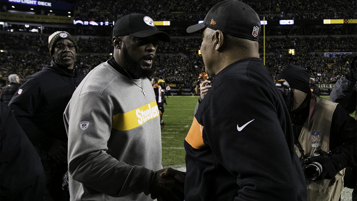 Mike Tomlin and Marvin Lewis shaking hands