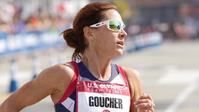 Kara Goucher from the 2016 Olympic marathon trials where she finished 4th